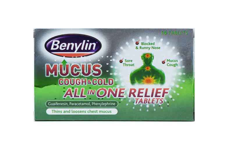 Benylin Mucus Cough & Cold Relief Tablets 16's