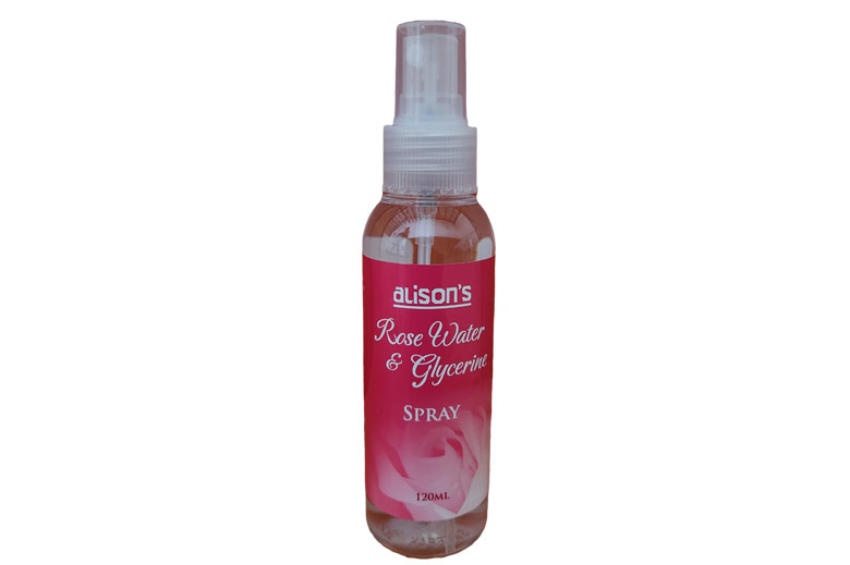 Alison's Rose Water & Glycerine Spray 120ml