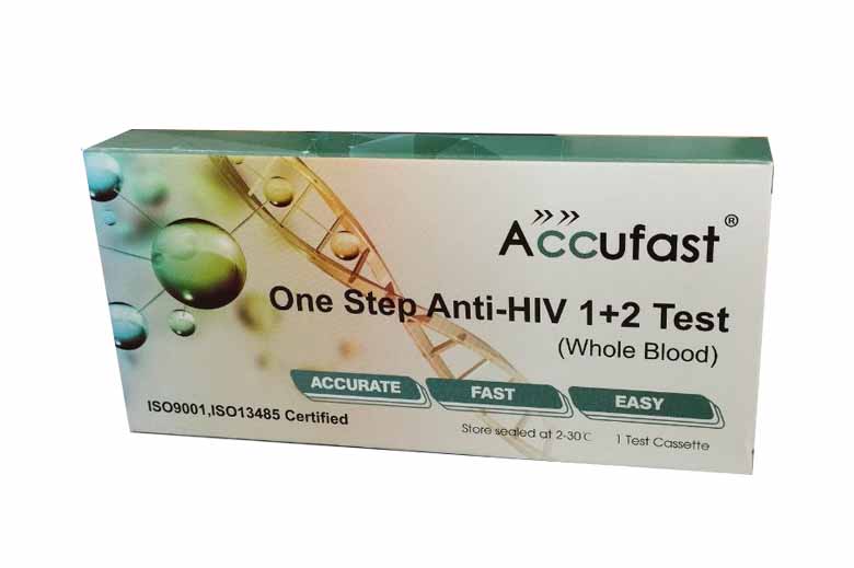 Accufast One Step Anti HIV 1+2 Test Kit 1's