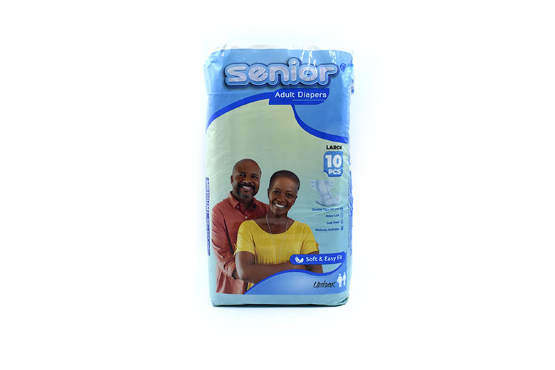 Senior Adult Diapers Large 10's