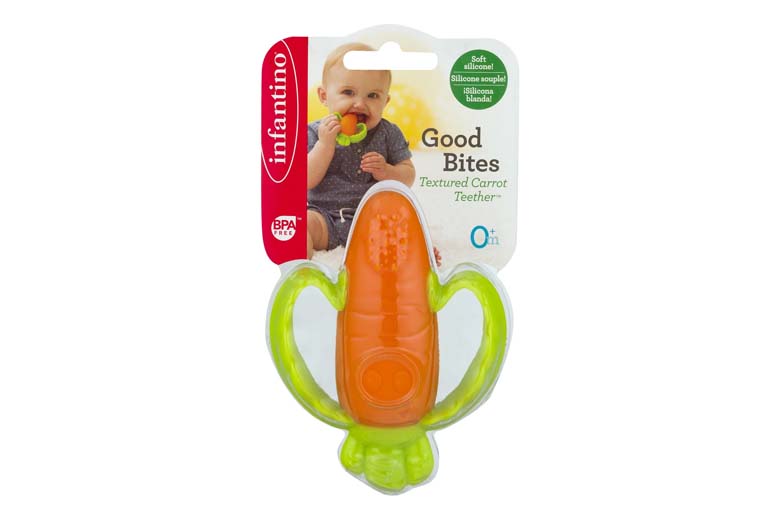 Infantino Good Bites Textured Carrot Teether 0M+