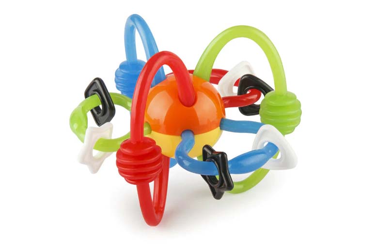 Infantino Go Gaga Rattle & Teether Bendy Tubes