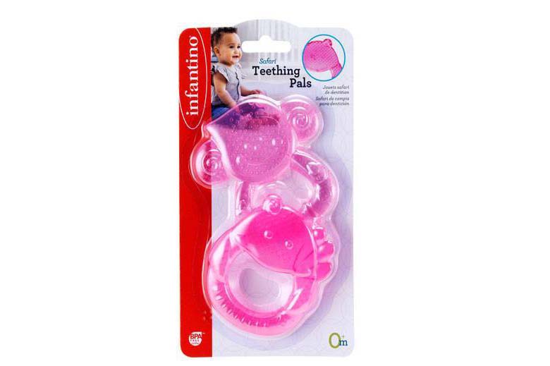 Infantino Safari Teething Pals Pink
