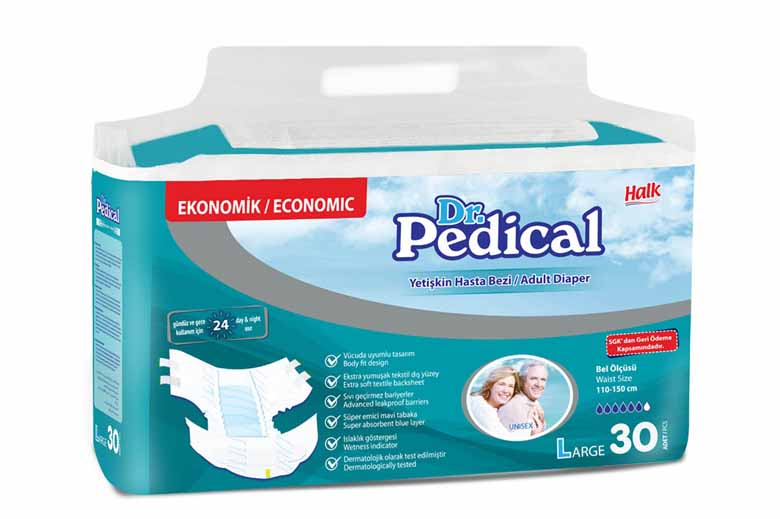 Dr Pedical Adult Diaper Large 30s