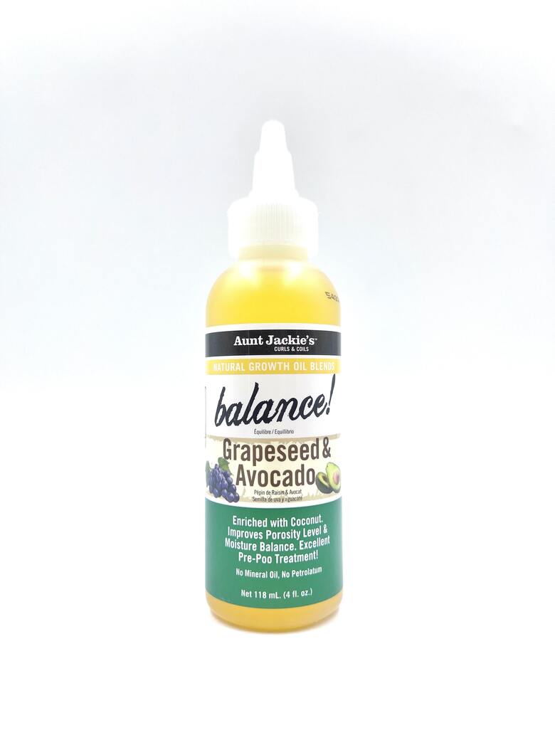 Aunt Jackie's Growth Oil Grapeseed & Avocado 118ml