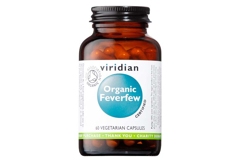 Viridian Feverfew Organic 350mg Capsules 60's