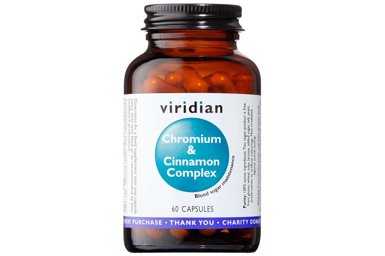 Viridian Chromium & Cinnamon Complex Capsules 60's