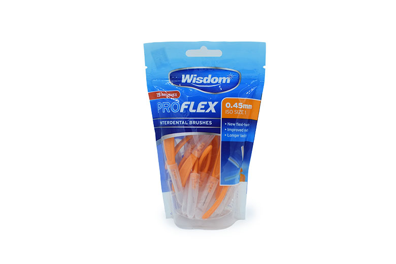 Wisdom Proflex Interdental Brush Orange  0.45mm 25