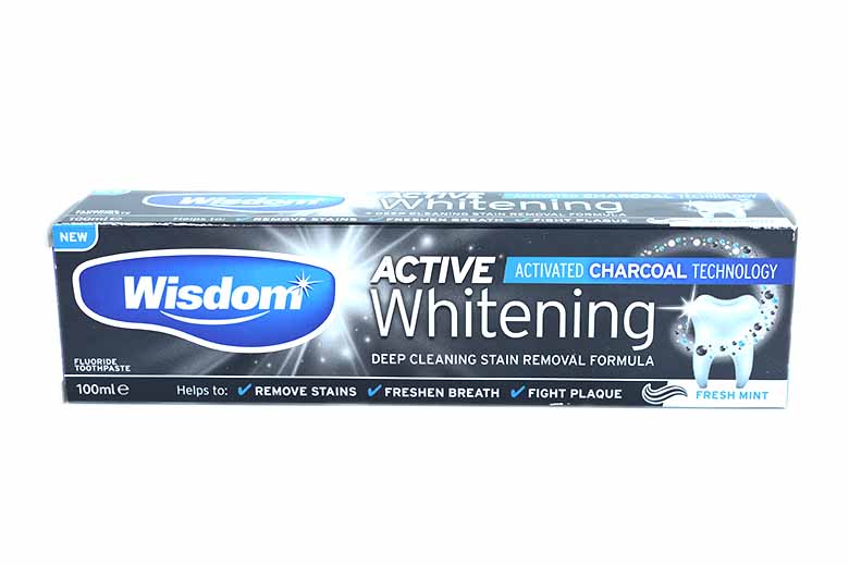 Wisdom Active whitecharcoal paste-Freshmint 100ML