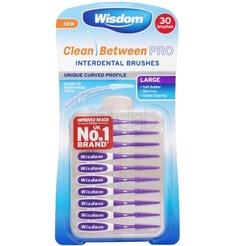 Wisdom Clean Interdental brushes Large Purple 30's