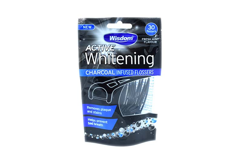 Wisdom Active charcoal Clean between Flossers 30's
