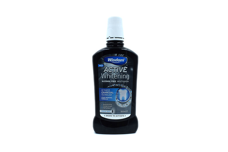 Wisdom Active whitening Charcoal mouthwash 500ml