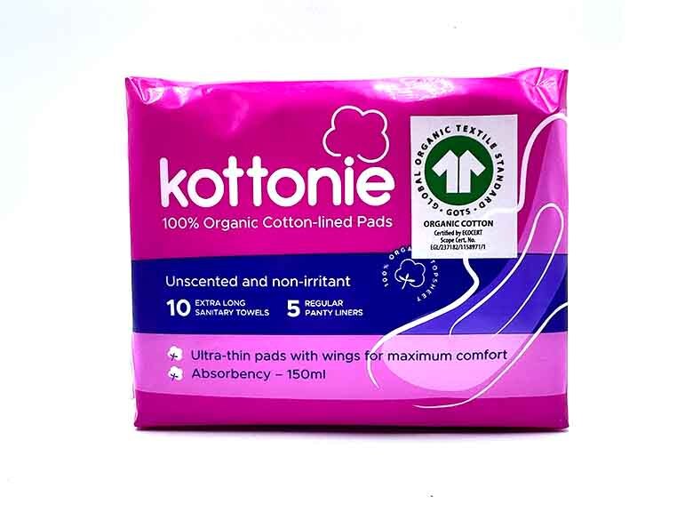 Kottonie 100% Organic Pads 10's