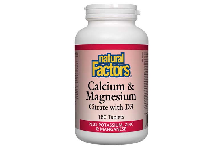 Natural Factors Calcium,Magnesium, Vit D3 180's