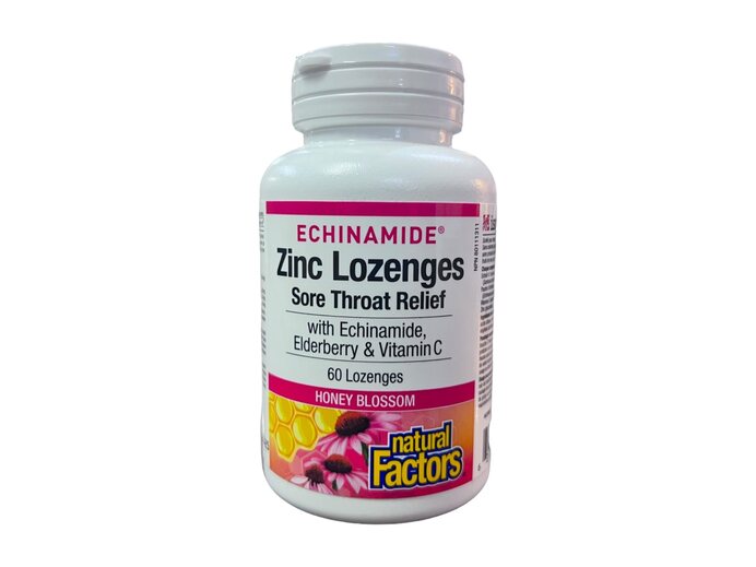 Natural Factors Zinc Lozenges With Honey 60's
