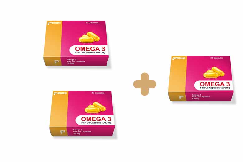 2+1 MYDAWA Omega 3 1000mg Capsules 30's