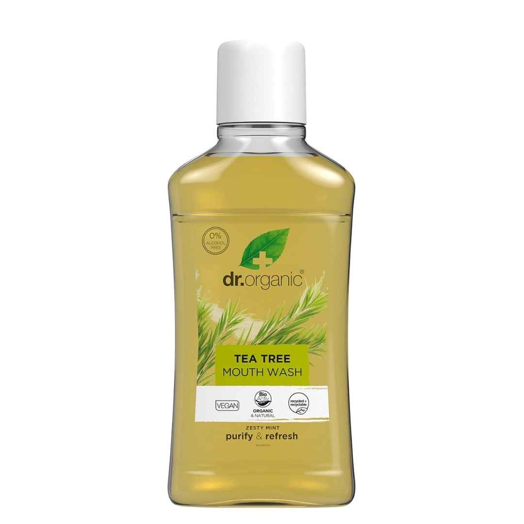 Dr Organic Tea Tree Mouthwash 500ml