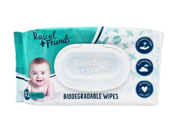 Rascal&Friends Bio Sensitive Baby Wipes 52s