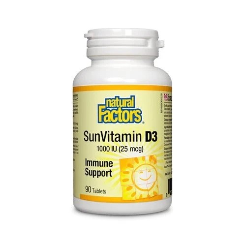 Natural Factors Vitamin D3 1000 I.U Capsules 90's