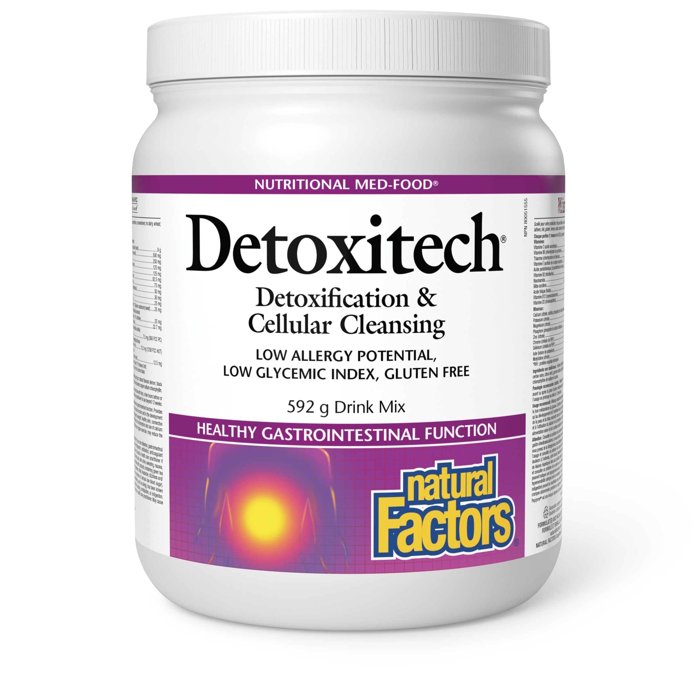 Natural Factors Detoxitech Drink Mix Powder 592g