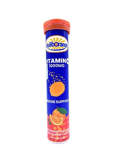 Haliborange Vitamin C 1000mg Eff Tabs Orange 20's