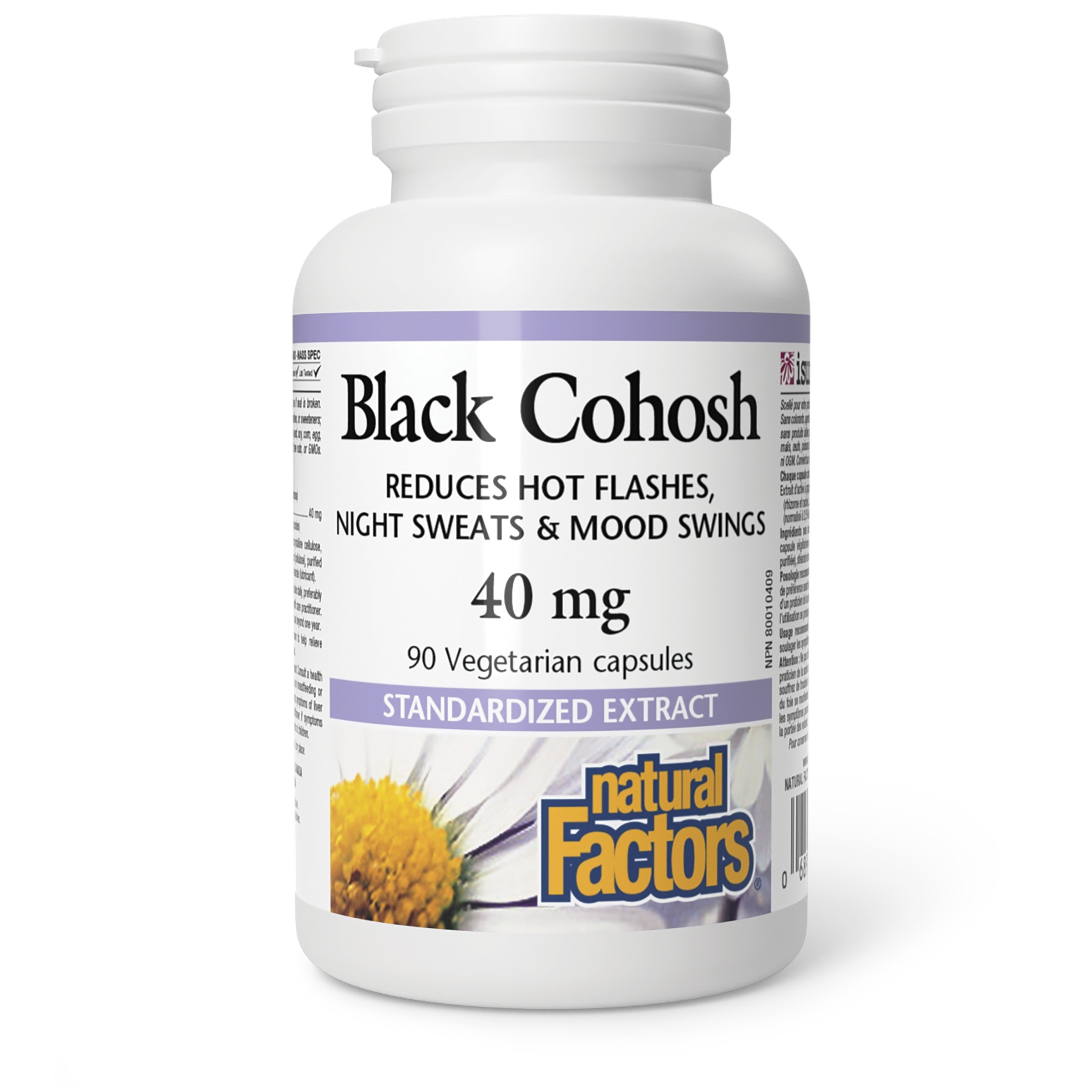 Natural Factors Black Cohosh 40mg Capsules 90's