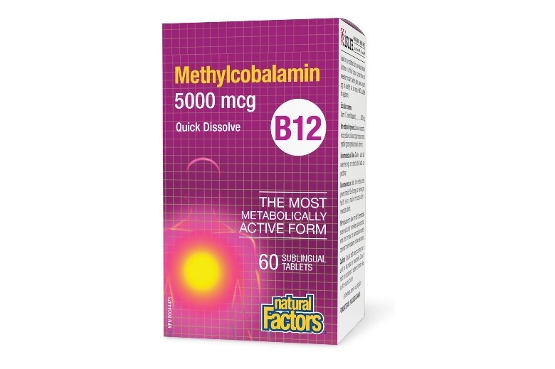 Natural Factor B12 Methyl 5000mcg Sublingual 60's