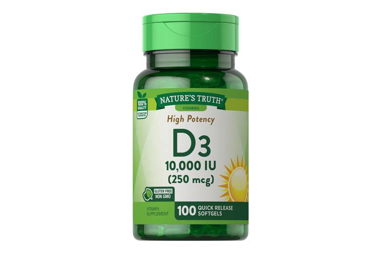 Nature's Truth Vitamin D3 10,000I.U 250mcg 100's