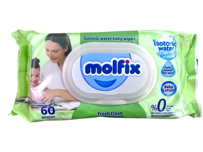 Molfix Isotonic Wet Wipes Fresh Clean 60s