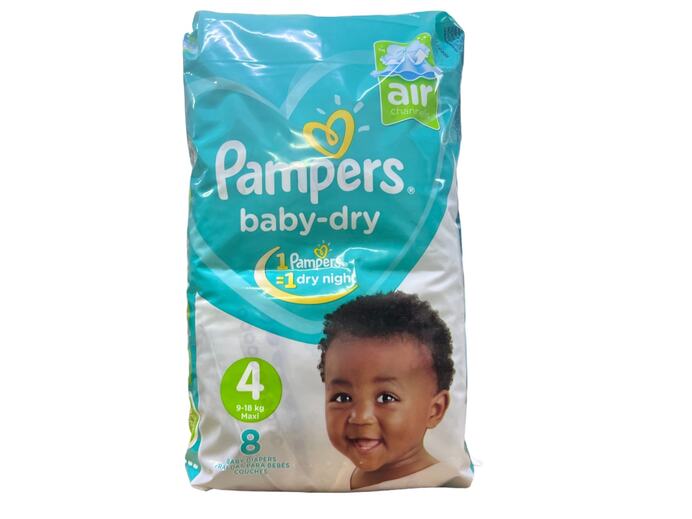Pampers Diapers Maxi Size 4 (9-18kgs) 8's