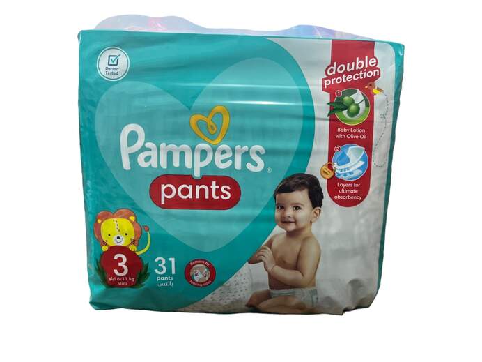 Pampers Pants Midi Size 3 (6-11kgs) 31's