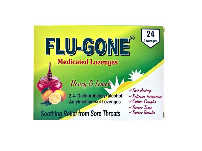 Flugone Honey & Lemon Lozenges 24's