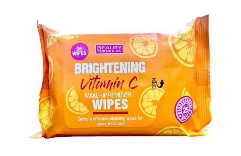 Beauty Formulas Vitamin C MakeUp Remover Wipes 25s
