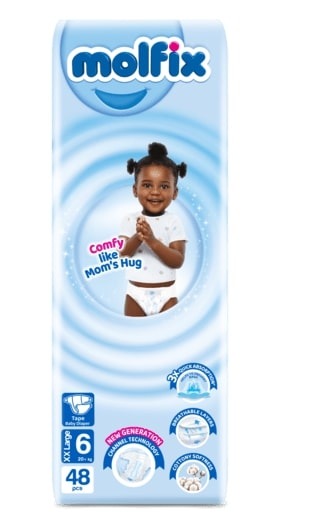 Molfix Diaper Jumbo XXL No. 6  48's  