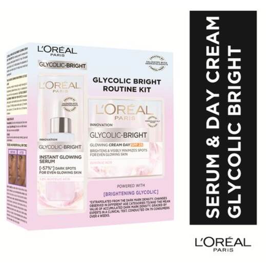 L'Oreal Glycolic Bright - Serum+Day Cream Routine