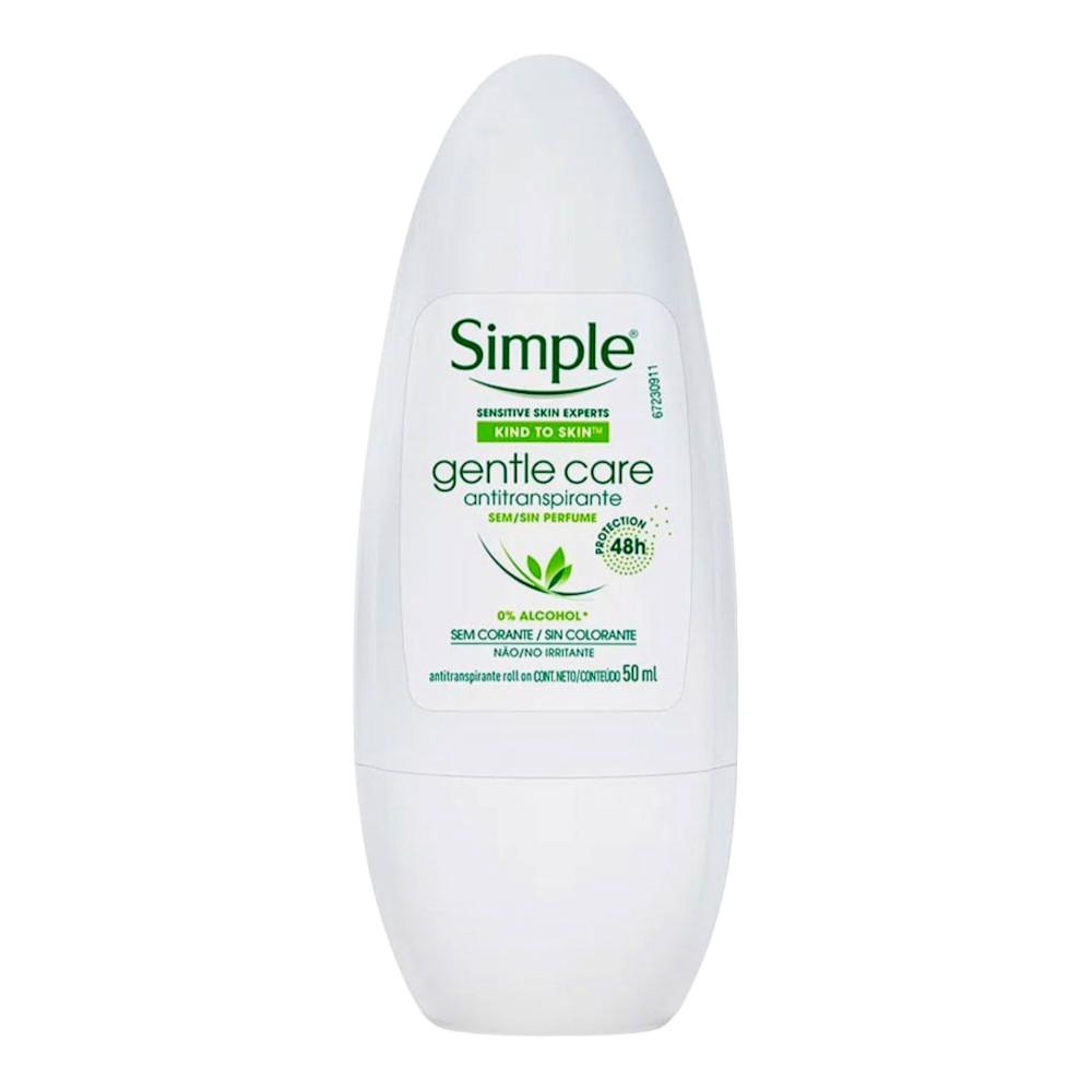 Simple Gentle Care Antiperspirant Roll On 45Ml 