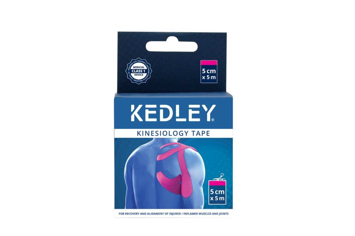 Kedley Kinesiology Tape -Pink (5cm x 5m)