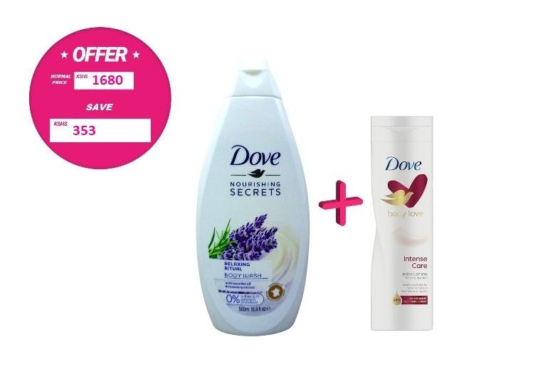 Dove Wash Lavender/Rosemary 500ml + Lotion Vpack