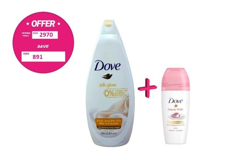 Twin Dove Wash Silk Glow 750ml VPack