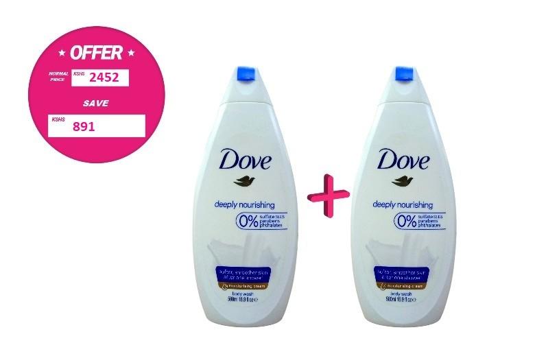 Twin Dove Wash Deeply Nourishing 500ml VPack