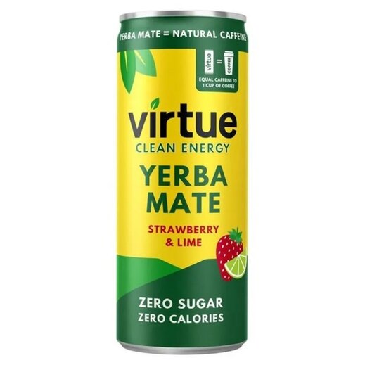 Virtue Energy Drink Yerba Strawberry & Lime 250Ml