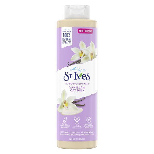 St Ives Body Wash Vanilla & Oat Milk 650ml