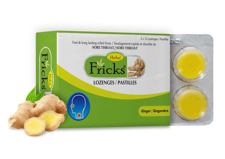 Fricks Ginger Lozenges 24's