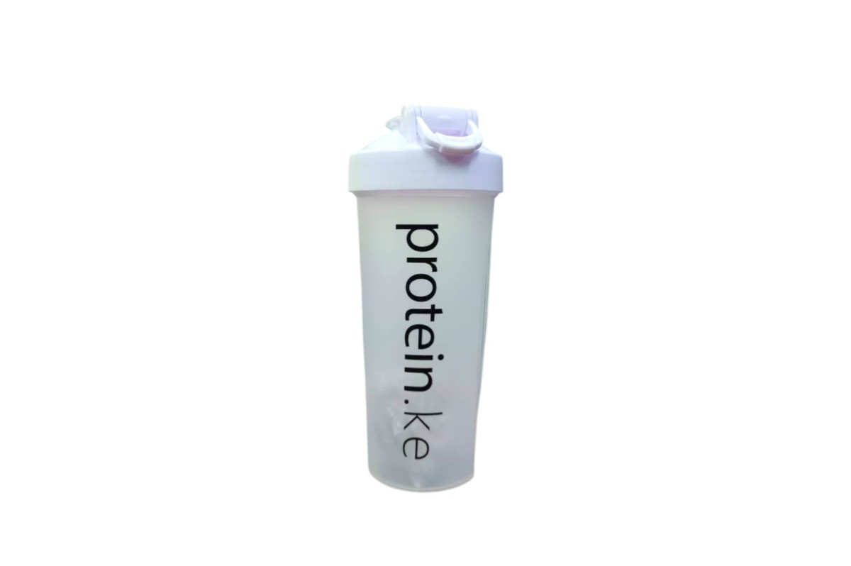 Protein.ke 600ml Protein Shaker Bottle Clear