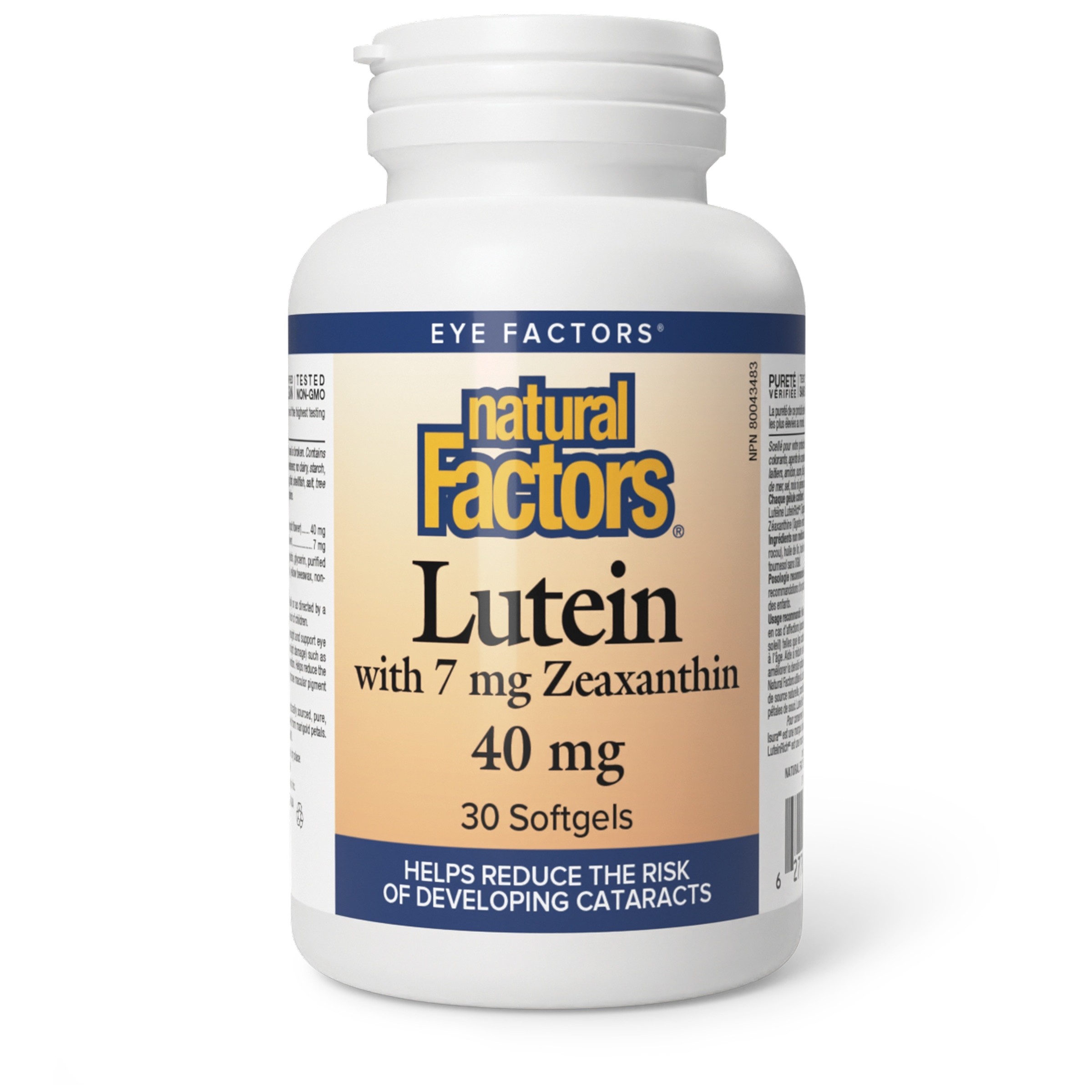 Natural Factors Lutein 40mg Softgel 30's
