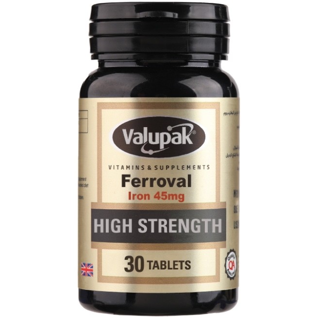 Valupak Ferroval High Strength Caps 30's