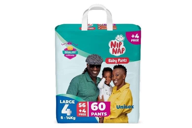NipNap Pants Jumbo Size 4 (8-14kgs) 60s 