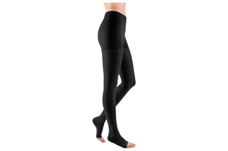Medi Compression Stocking Panty Black S Open Toe