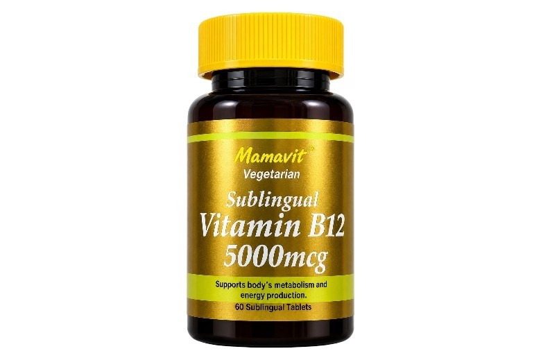 Mamavit Vitamin B12 5000mcg Sublingual Vegetarian Tabs 60's