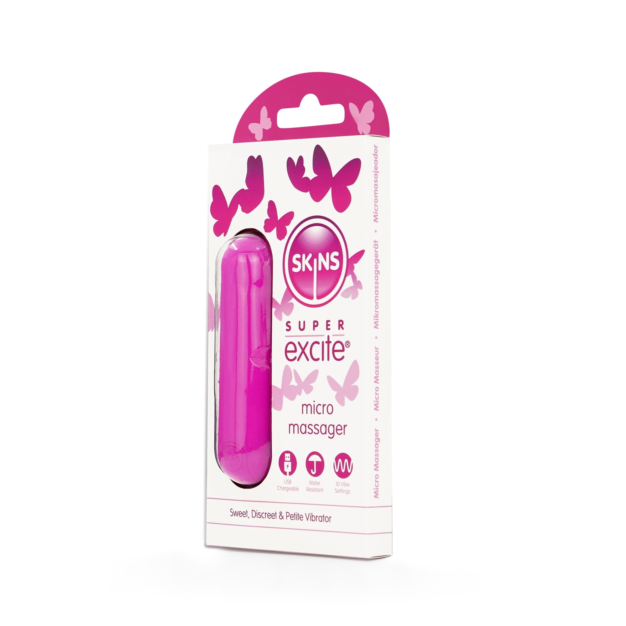 SKINS Super Excite Rechargeable Pink Bullet